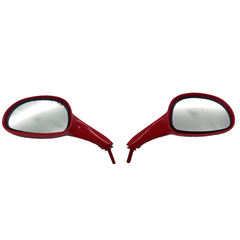 Par Espelho Retrovisor Vermelho Fym Fy 150-t18 C/Detalhe