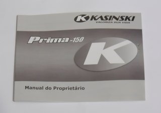 Manual Do Proprietário Prima 150 Original Kasinski
