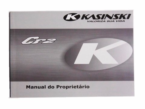 Manual Do Proprietário Original Kasinski Crz 150