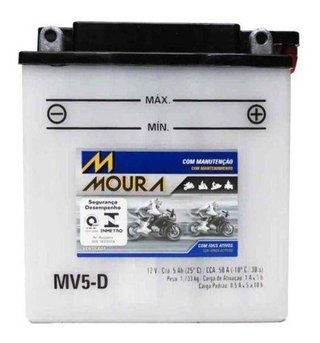 Bateria Moura 12v 5ah Mv5-d Yamaha Xtz 125