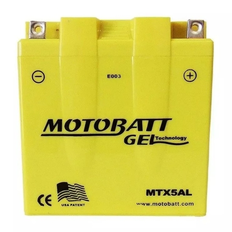 Bateria De Gel Motobatt Mtx5al 12v 5ah Yamaha E Dafra