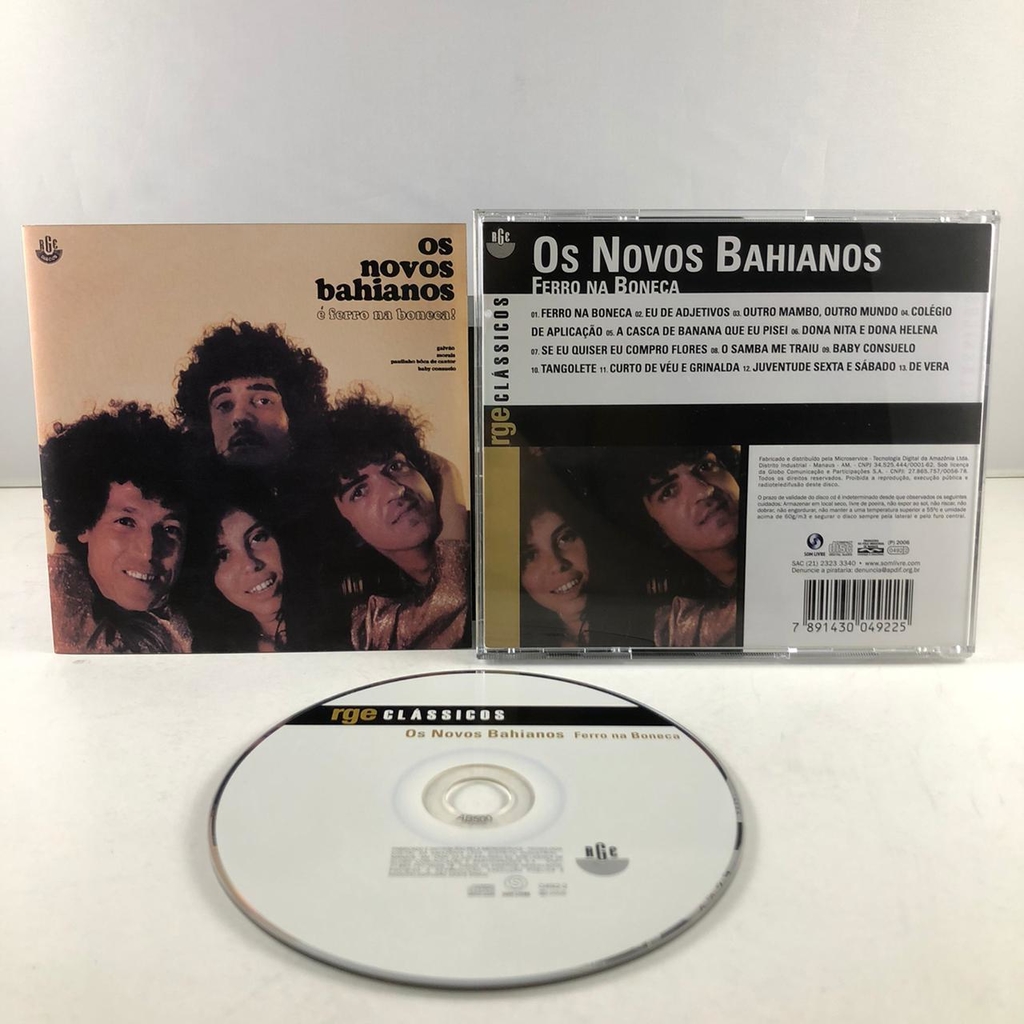CD Novos Baianos - É Ferro Na Boneca - Sonzera Records