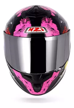 Casco Integral NZI Trendy Negro Rosa Doble Visor