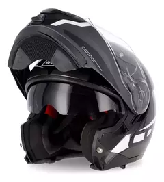 Casco Rebatible NZI Combi 2 Duo Shock Black - Doble Visor en internet