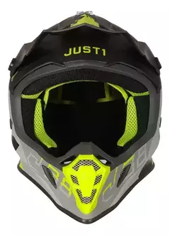 CASCO ENDURO CROSS J38 KORNER JUST 1 - AMARILLO FLUO/TITANIUM MATE - comprar online