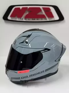 Casco NZI Go Rider Stream Solid Nouveau Grey Tinted + Clear Visor. - tienda online