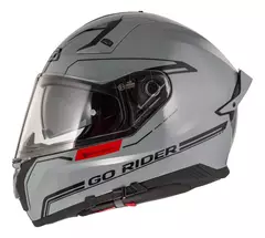 Casco NZI Go Rider Stream Solid Nouveau Grey Tinted Clear Visor