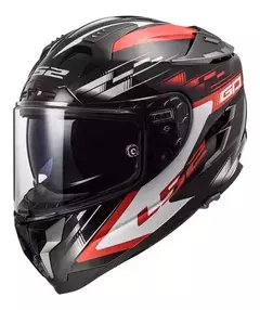 Casco LS2 327 CHALLENGER GP Con PINLOCK - Negro Rojo