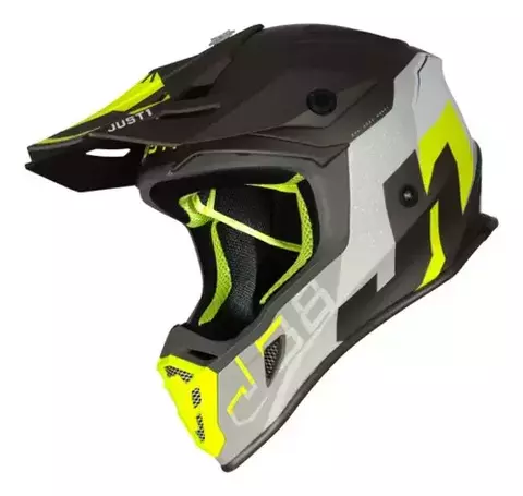 CASCO ENDURO CROSS J38 KORNER JUST 1 AMARILLO FLUO TITANIUM MATE