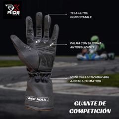 Guante de Karting / Automovilismo RideMax V4 - Competición