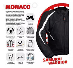 CAMPERA MONACO SAMURAI WARRIOR CON PROTECCIONES - tienda online