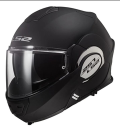 CASCO LS2 399 VALIANT MATT BLACK REBATIBLE- Negro Mate - RideMax