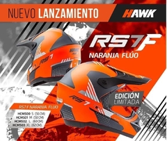 Casco Hawk RS7 cross naranja con grafica - comprar online