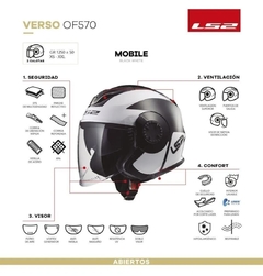 Casco LS2 570 Verso Mobile - Abierto Graficas - comprar online