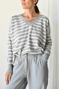 Sweater Tamy rayado - tienda online
