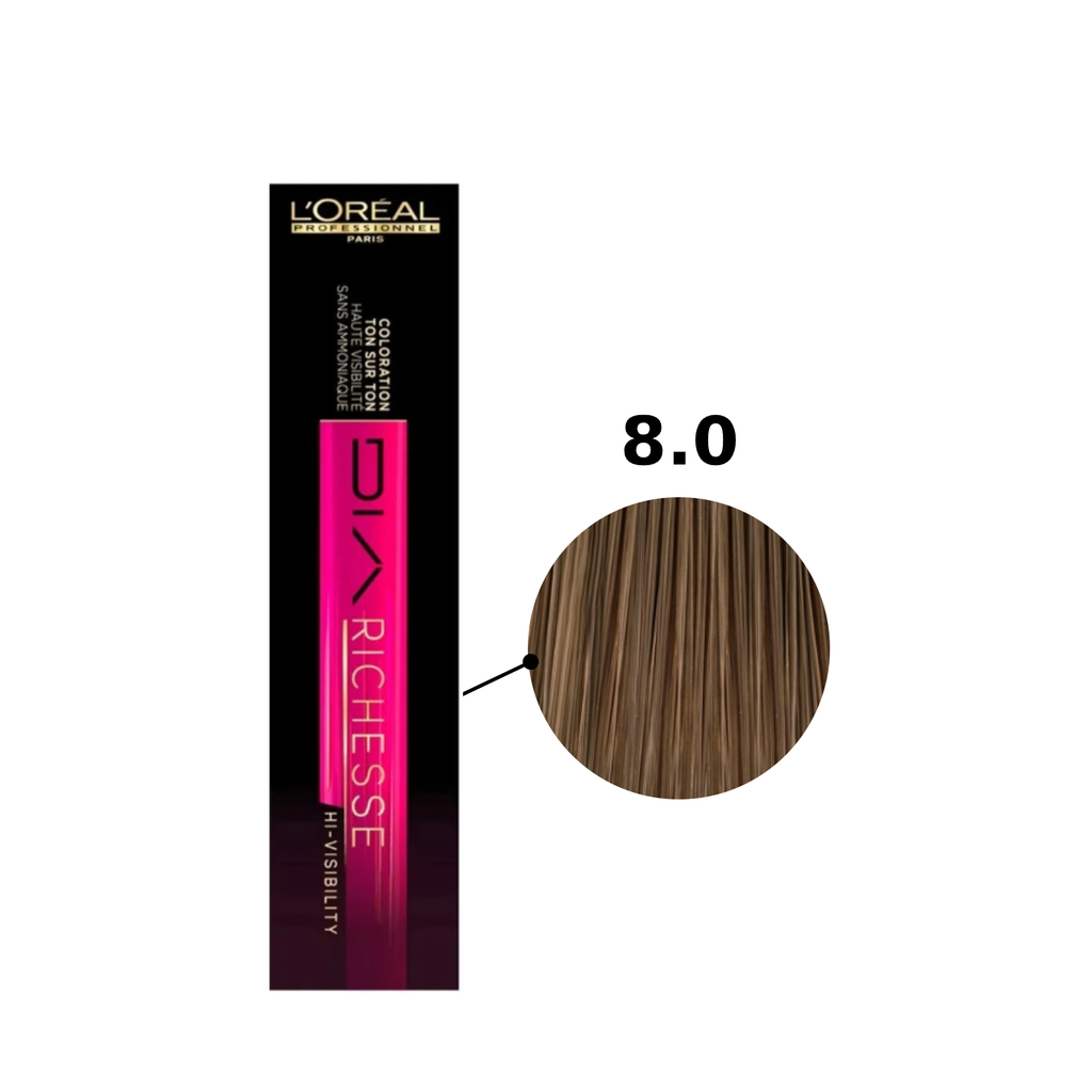 Tonalizante L'Oréal DiaRichesse Extracobertura Cor 8.0 - Kicheiro