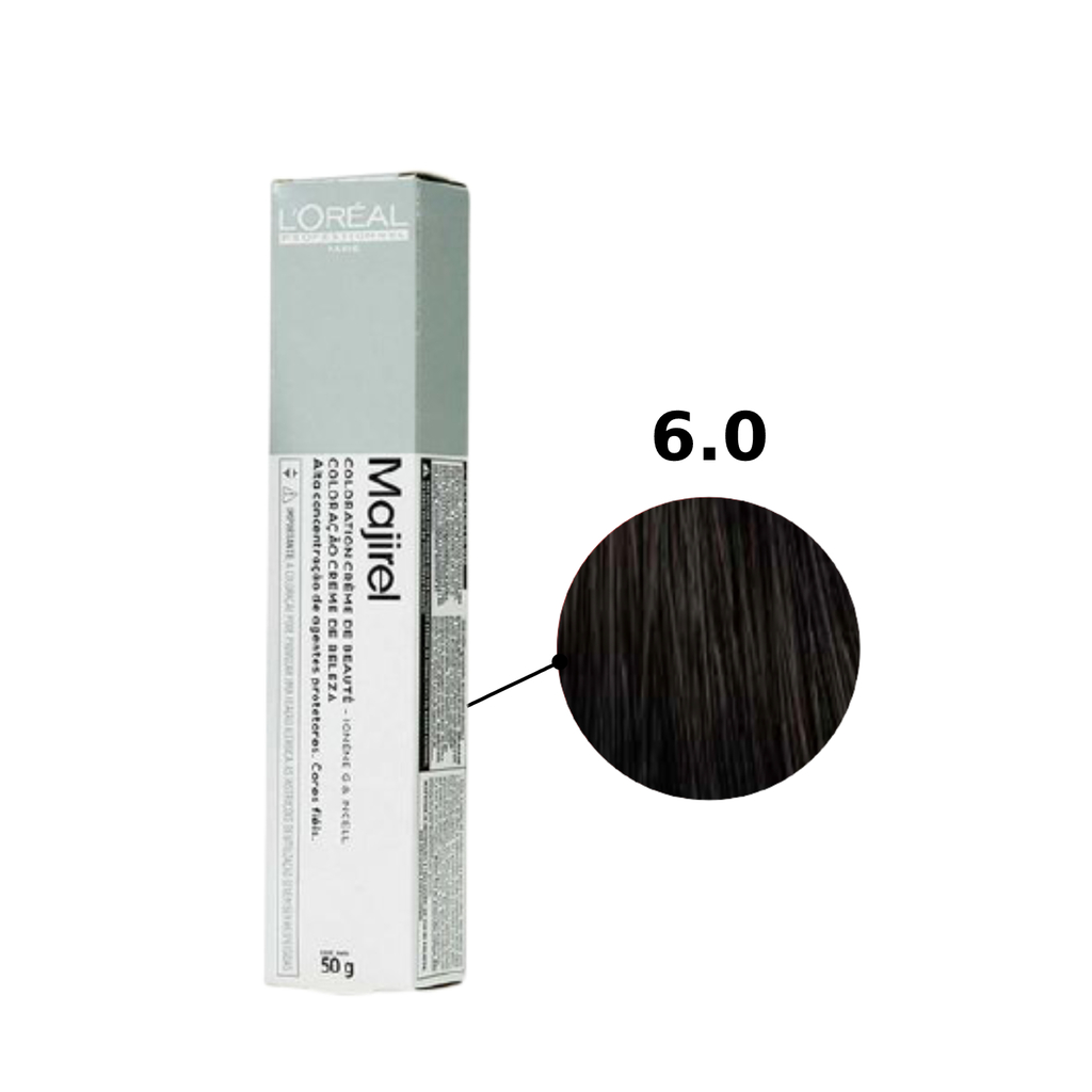 Coloração L'Oréal Majirel 50g - Cor 6,0 Louro Escuro Natural Profundo