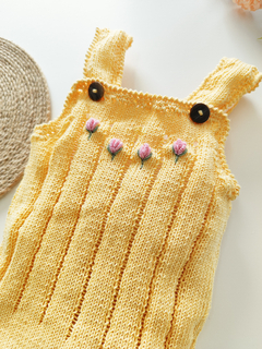 Body tejido Eva amarillo - comprar online