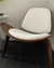 Sillon Carl Hansen white+walnut - comprar online