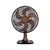 Ventilador de Mesa Turbo 40cm 6 Pás Bronze Ventisol 127V - Reembalado