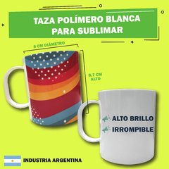 Taza de polímero blanca linea F