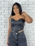 Cropped Corset Courino Com Amarração - comprar online