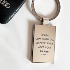 Imagem do Chaveiro personalizado aço inoxidável