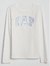 Blusa Camiseta Gap Branca Logo Paetes