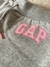Calça Gap Moletom Cinza Logo com Glitter - comprar online