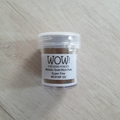 Polvo de embossing WOW Super Fine Gold Rich Pale en internet