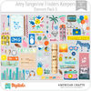 Hoja de Elementos Finders Keepers Amy Tangerine Pack 3 American Crafts