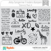 Hoja de Elementos Finders Keepers Amy Tangerine Pack 4 American Crafts