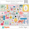 Hoja de Elementos Sweet Story Maggie Holmes Pack 1 American Crafts