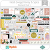 Hojas de Elementos Honey & Spice Heidi Swapp Pack 1 American Crafts