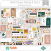 Hojas de Elementos Honey & Spice Heidi Swapp Pack 2 American Crafts