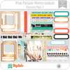 Hoja de Elementos Memorandum Pink Paislee Pack 3 American Crafts