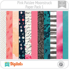 Moonstruck Pink Paislee PP1 American Crafts