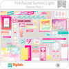 Hoja de Elementos Summer Lights Pink Paislee Pack 2 American Crafts