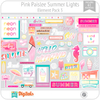 Hoja de Elementos Summer Lights Pink Paislee Pack 3 American Crafts
