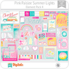 Hojas de Elementos Summer Lights Pink Paislee Pack 4 American Crafts
