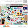 Hojas de Elementos Color Kaleidoscope Vicki Boutin Pack 3 American Crafts