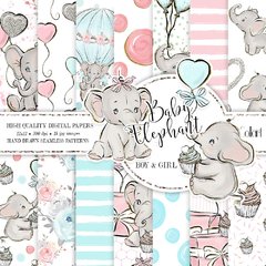 Colección Baby Elephant Boy & Girl Collart - comprar online