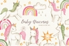 Hoja de Elementos Baby Unicorns