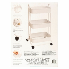 Carrito de Almacenamiento We R A La Cart Storage Cart With Handles White en internet