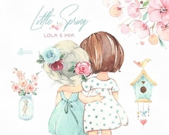 Hoja de Elementos Little Spring Lola & Mia