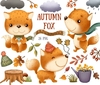 Hoja de Elementos Autumn Fox