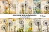 Colección Junk Journal Dandelion Backgrounds