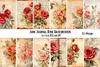 Colección Junk Journal Rose Backgrounds