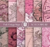 Colección Pink Vintage Maps