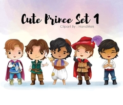 Hoja de Elementos Cute Prince Set 1